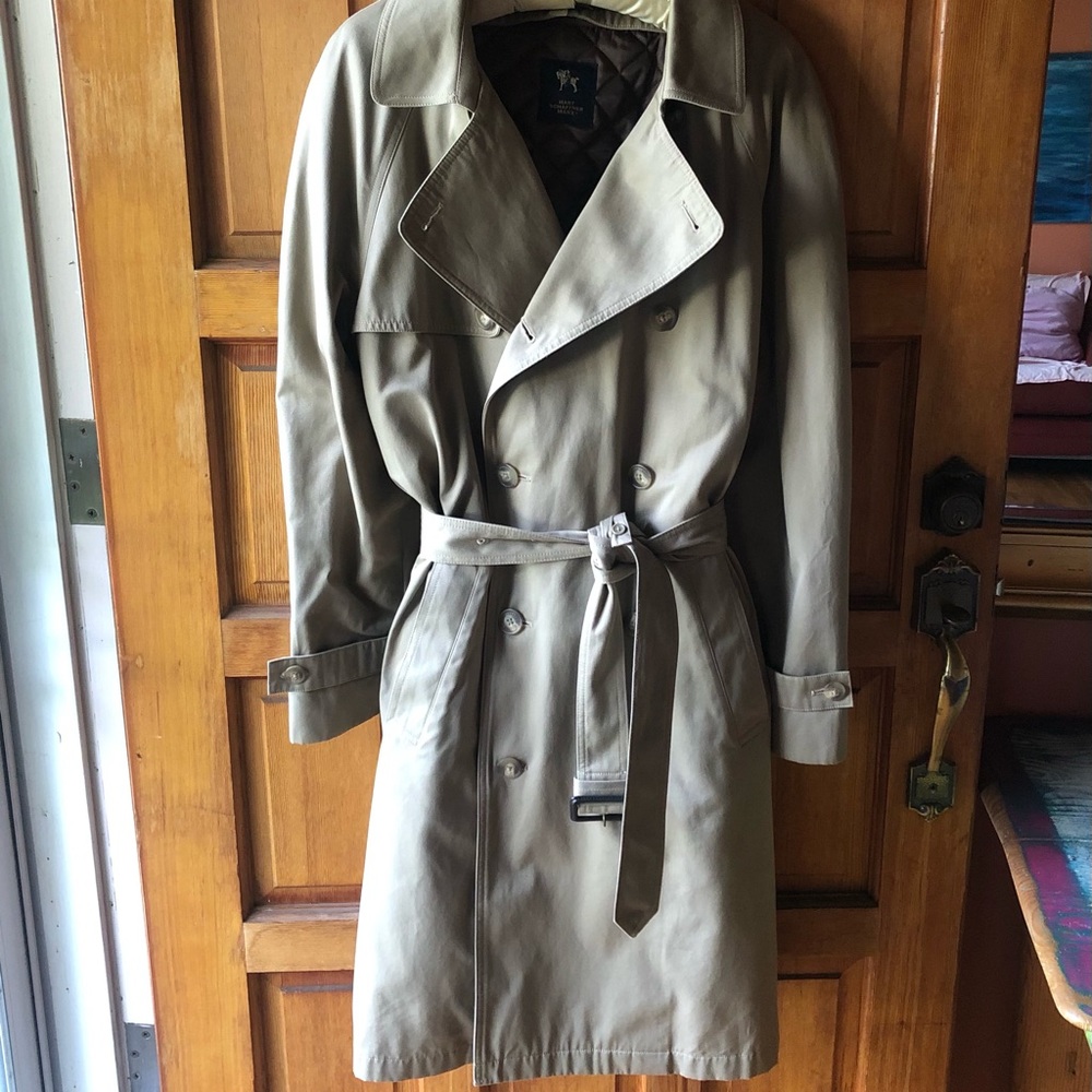 Men’s/ Unisex Hart Schaffner Marx Trench Sz 38R - Picture 4 of 14